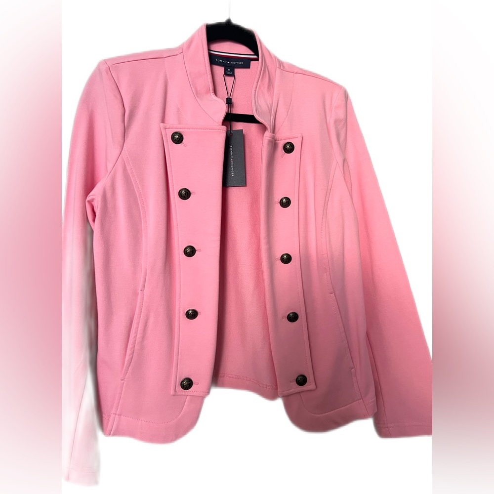 Tommy Hilfiger button detailed military band jacket. New